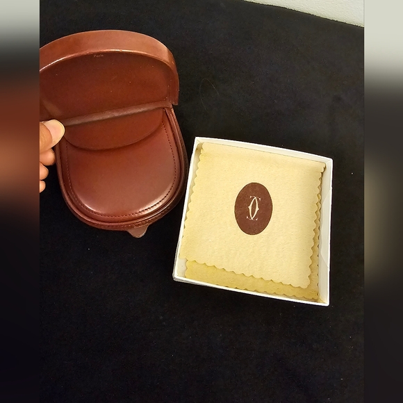 Cartier Brown Leather Coin Purse - Picture 1 of 9